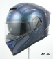 Шлем интеграл карбоновый HETOSHI FF936S CARBON 6K CUBIC CHAMELEON BLUE р.XXL